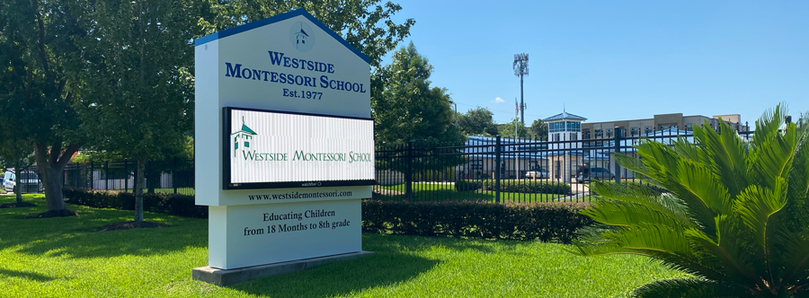 Westside-Montessori-School-Houston-Campus-Sign